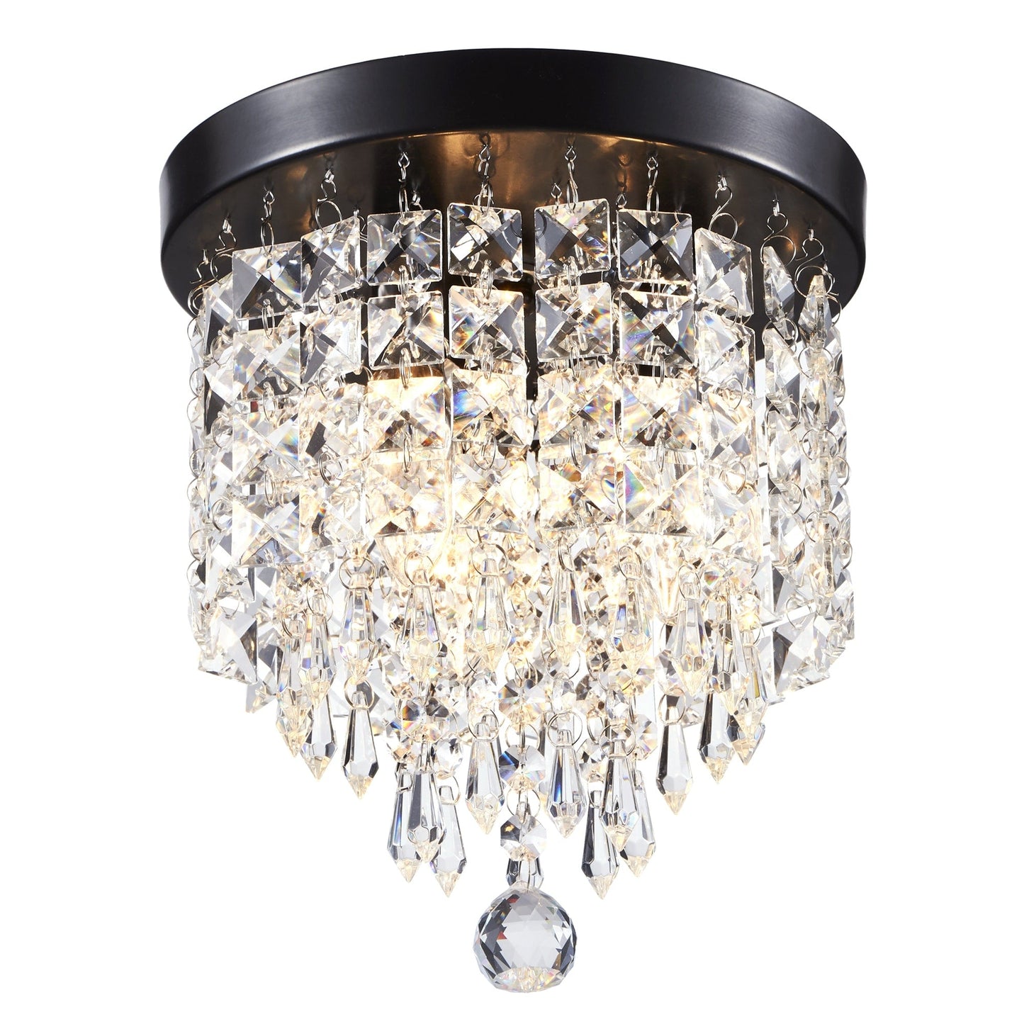 Lampadario in cristallo mini a 3 luci CO-Z con cristalli a goccia