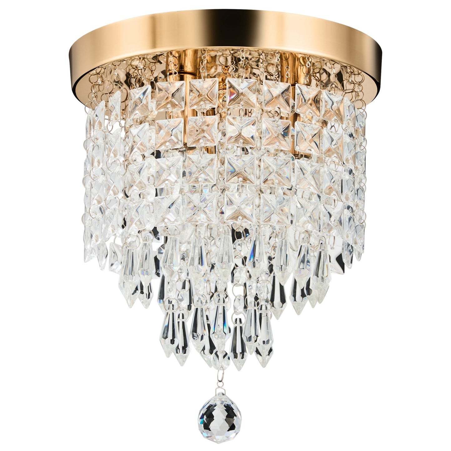 Lampadario in cristallo mini a 3 luci CO-Z con cristalli a goccia