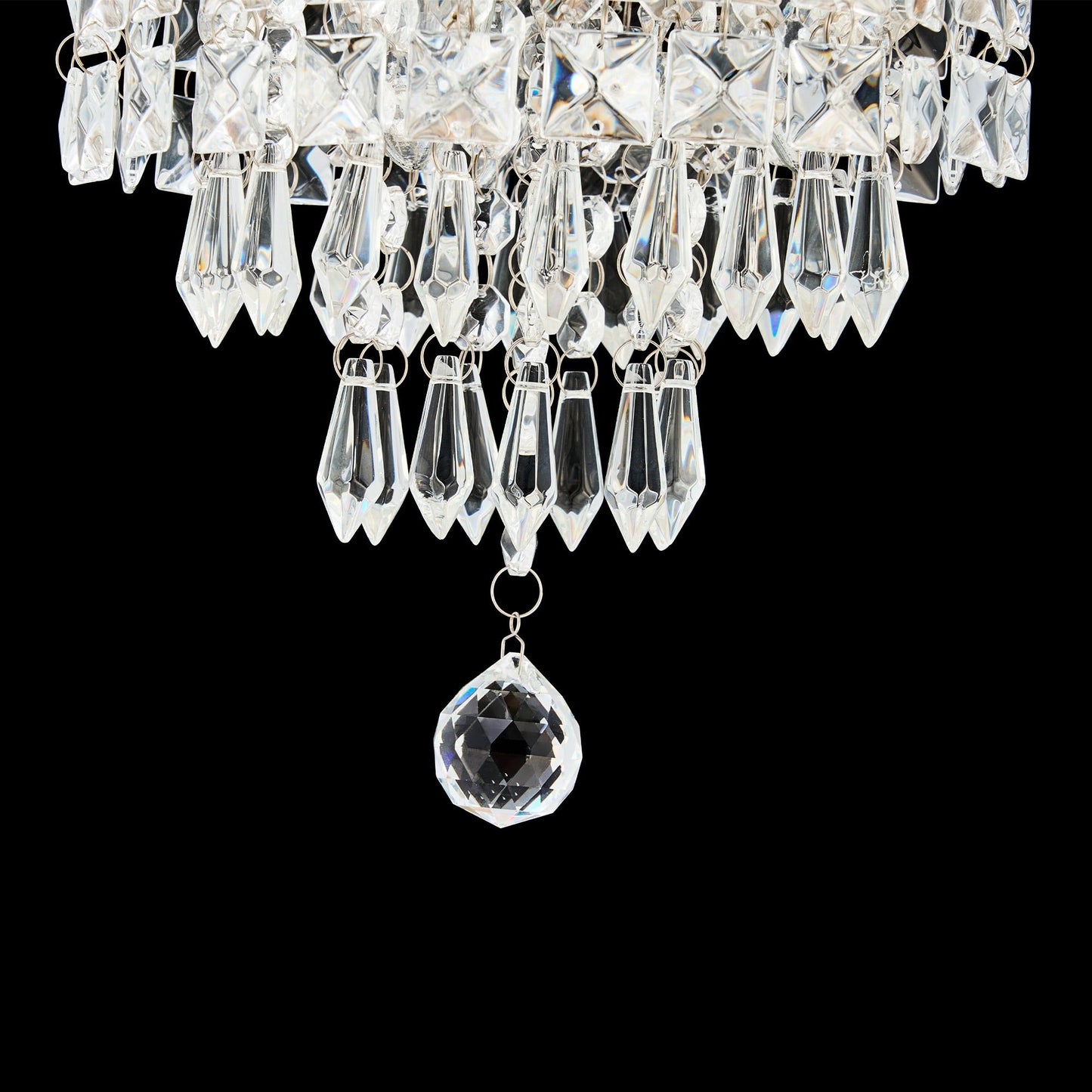 Lampadario in cristallo mini a 3 luci CO-Z con cristalli a goccia