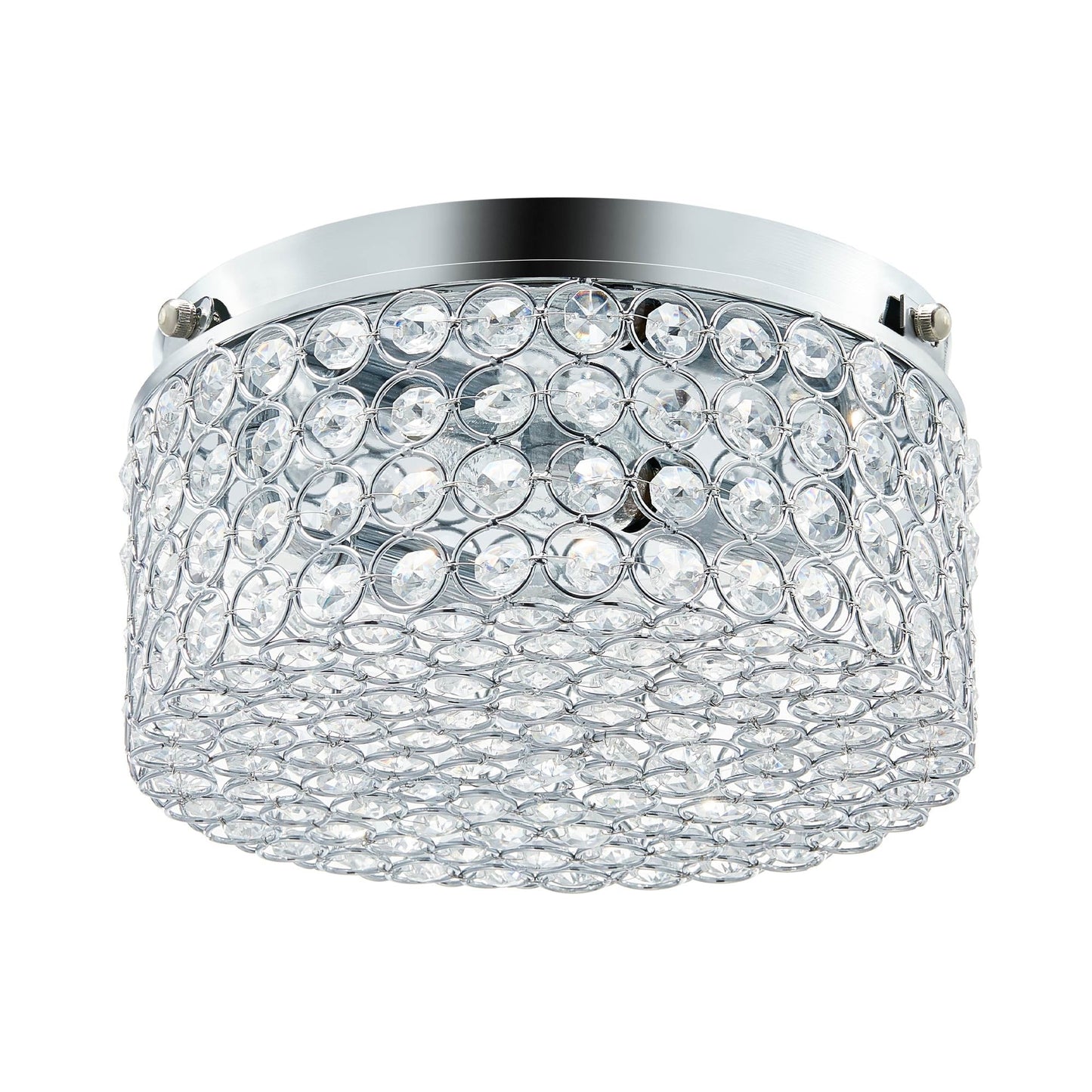 Lampada da soffitto moderna a 2 luci in cristallo rotondo CO-Z
