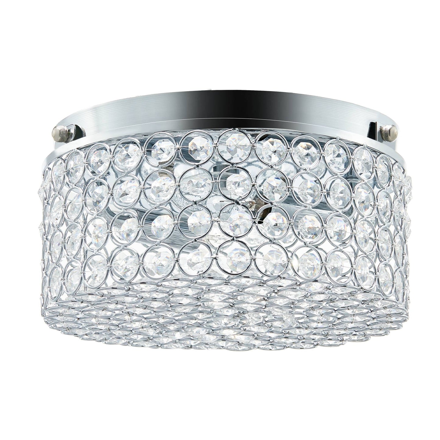 Lampada da soffitto moderna a 2 luci in cristallo rotondo CO-Z
