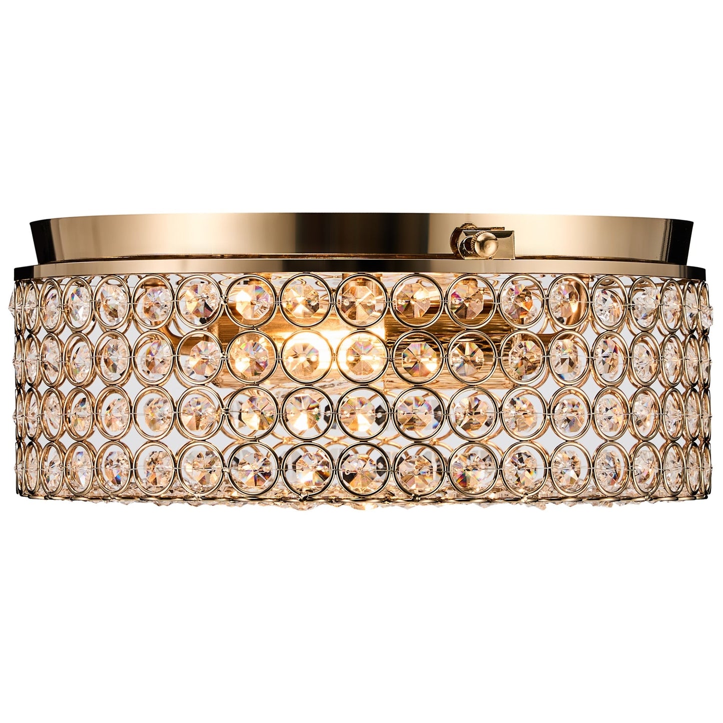 Lampada da soffitto moderna a 2 luci in cristallo rotondo CO-Z