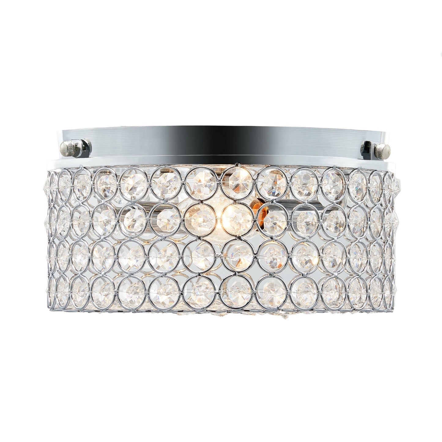 Lampada da soffitto moderna a 2 luci in cristallo rotondo CO-Z