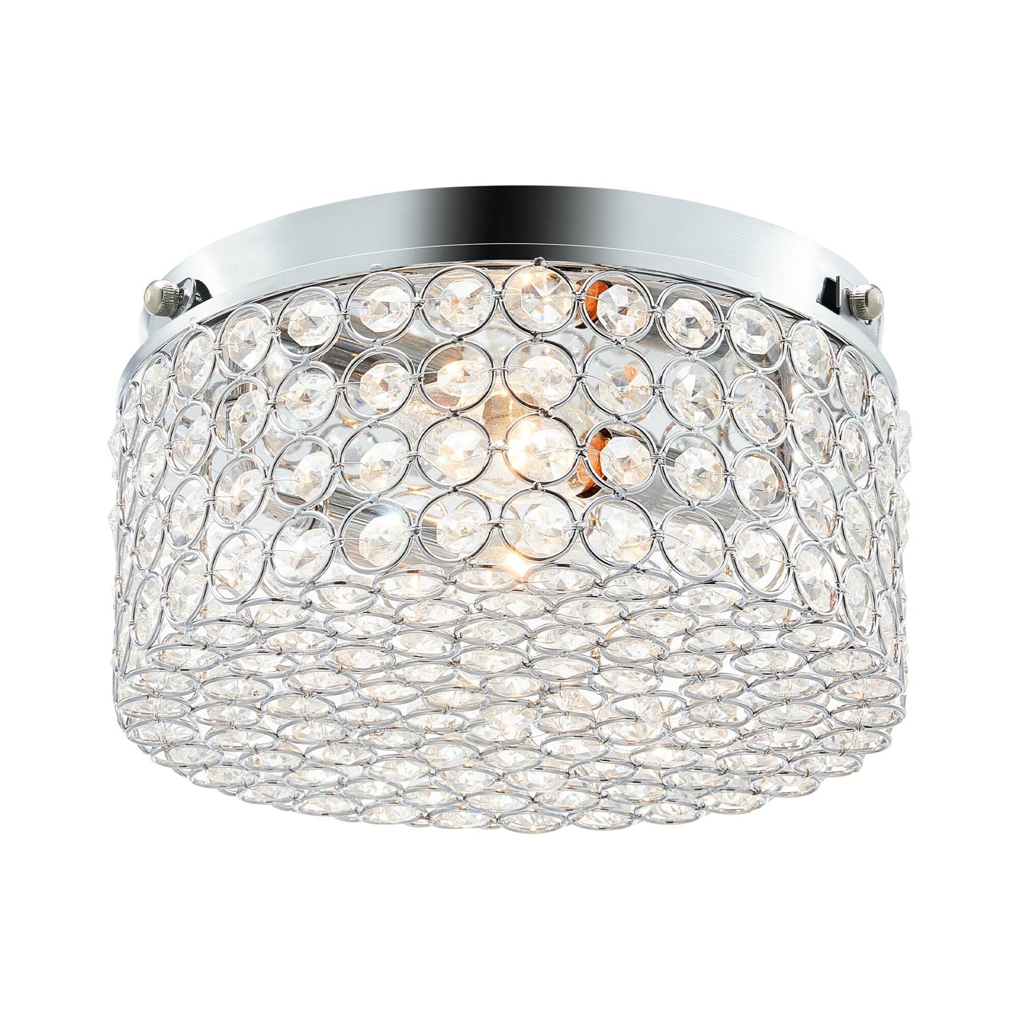 Lampada da soffitto moderna a 2 luci in cristallo rotondo CO-Z