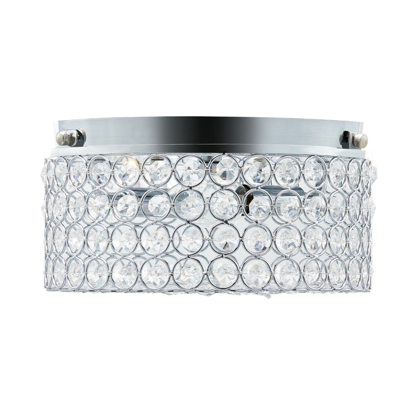 Lampada da soffitto moderna a 2 luci in cristallo rotondo CO-Z