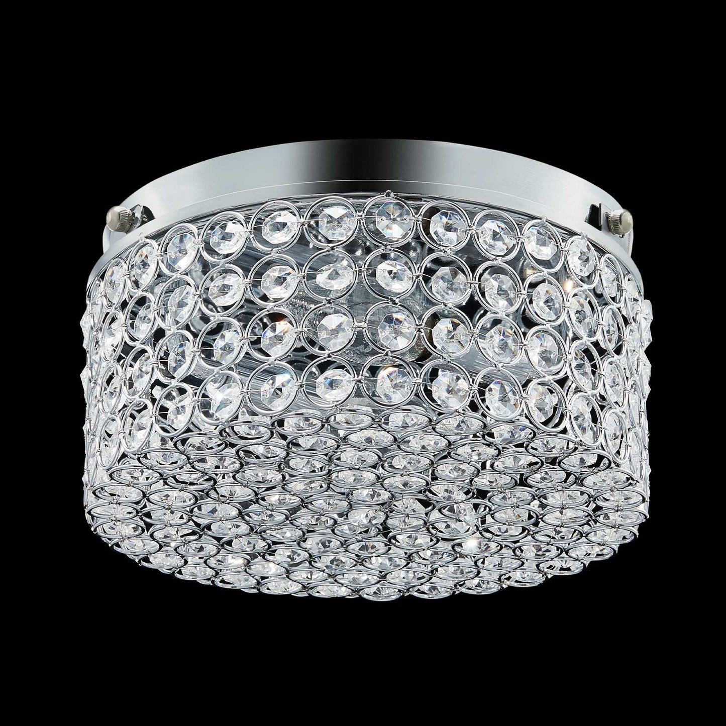 Lampada da soffitto moderna a 2 luci in cristallo rotondo CO-Z
