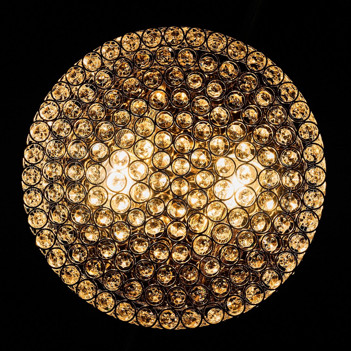 Lampada da soffitto moderna a 2 luci in cristallo rotondo CO-Z