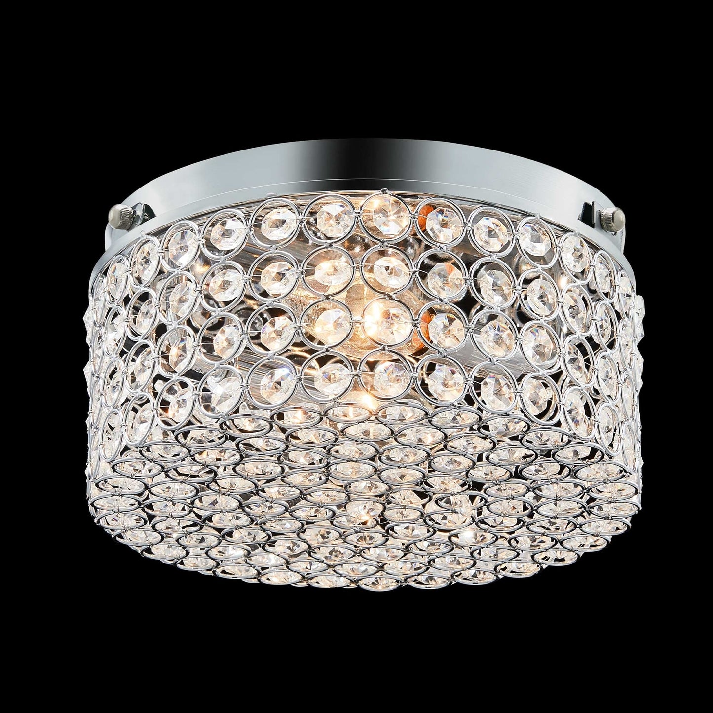 Lampada da soffitto moderna a 2 luci in cristallo rotondo CO-Z
