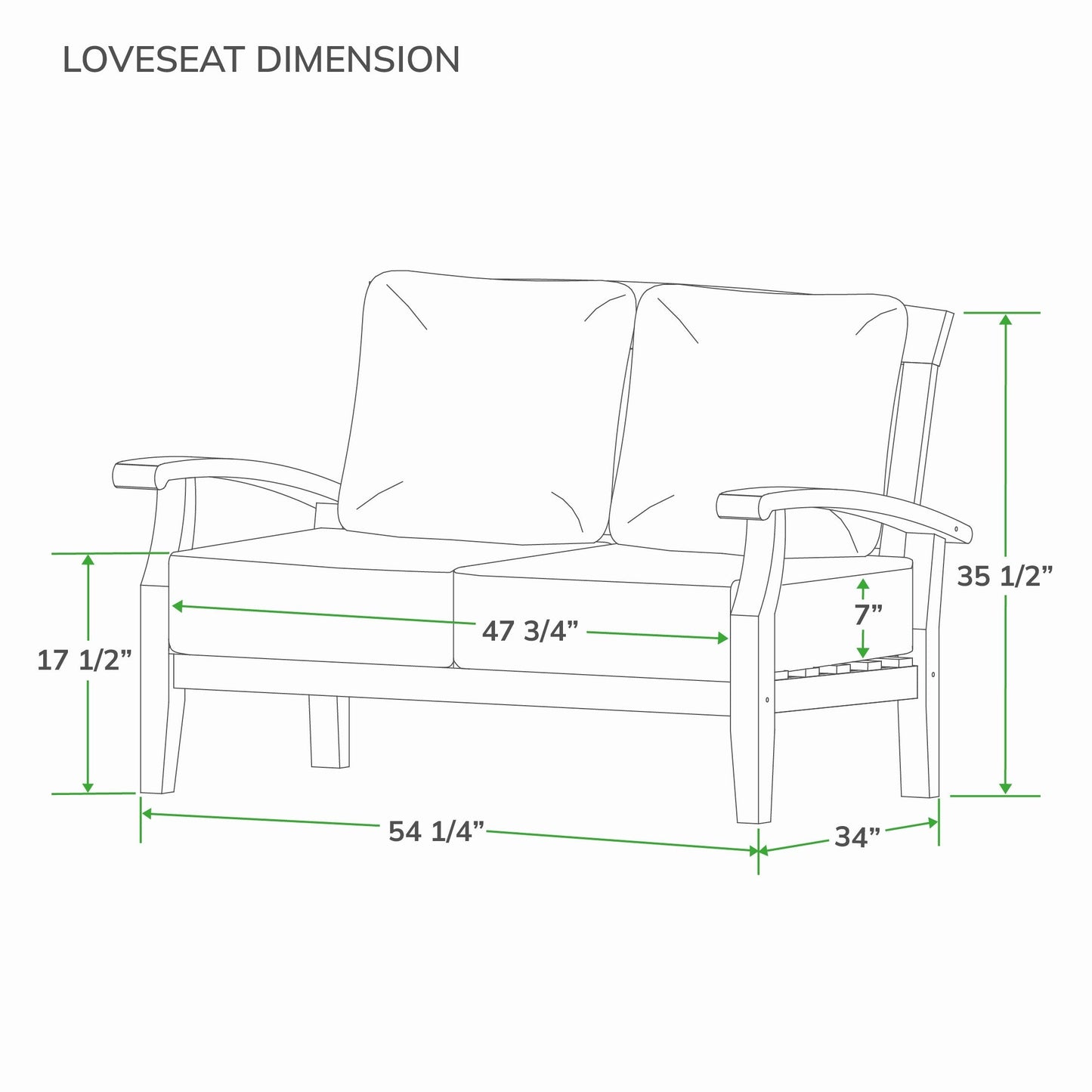 Set da conversazione per patio in teak Cambridge Casual Leon da 7 pezzi