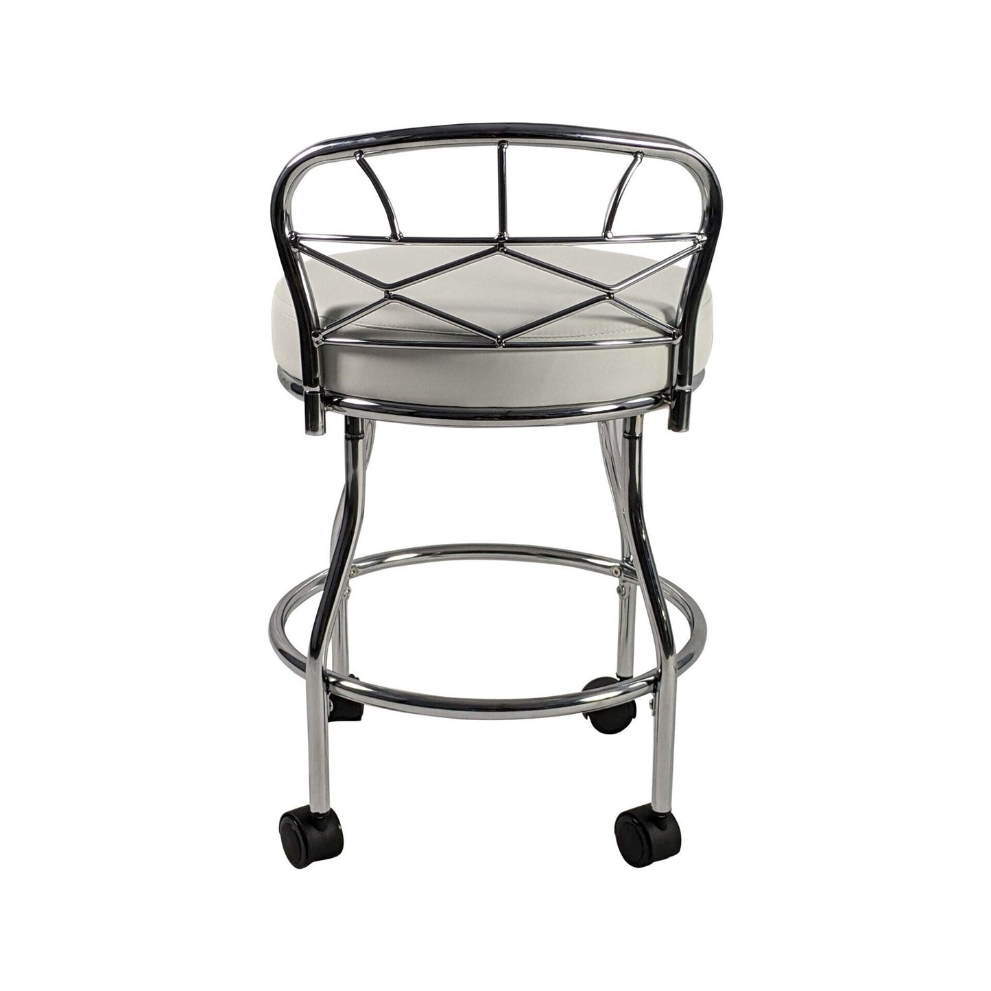 Sgabello da toeletta Diana X-Back con rotelle Carolina Living