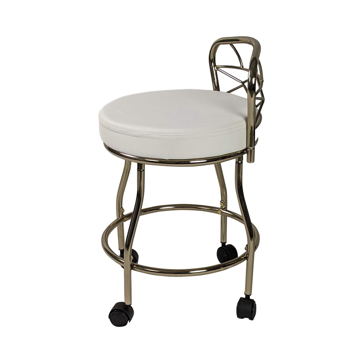 Sgabello da toeletta Diana X-Back con rotelle Carolina Living