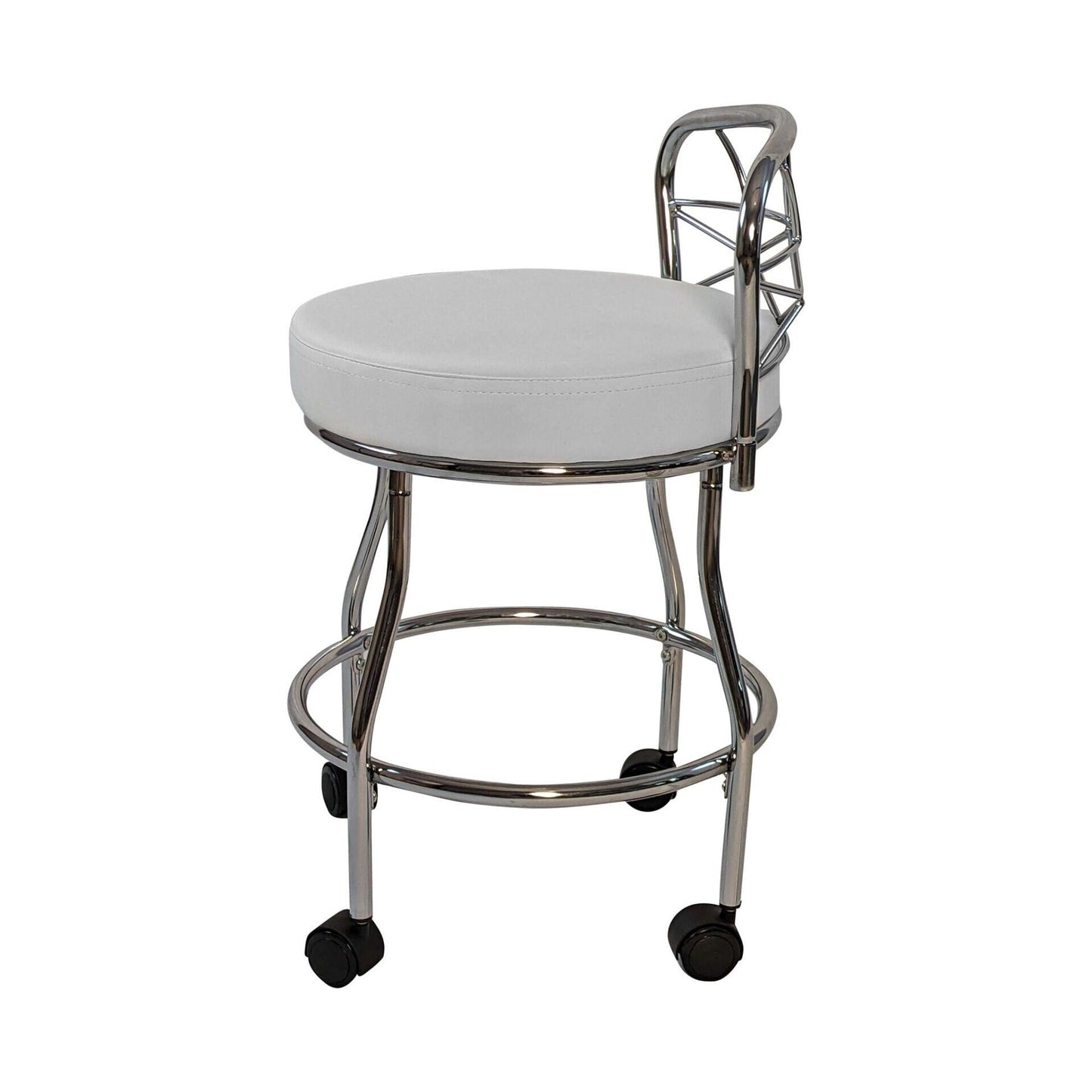 Sgabello da toeletta Diana X-Back con rotelle Carolina Living