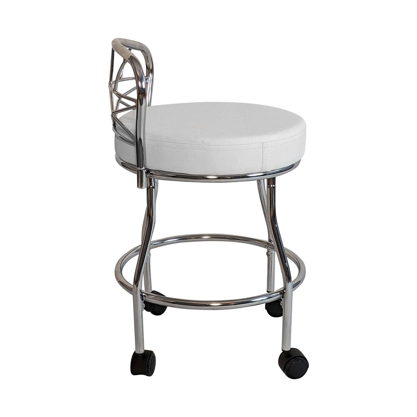 Sgabello da toeletta Diana X-Back con rotelle Carolina Living