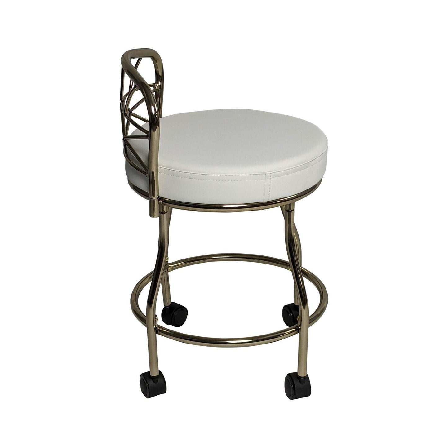 Sgabello da toeletta Diana X-Back con rotelle Carolina Living
