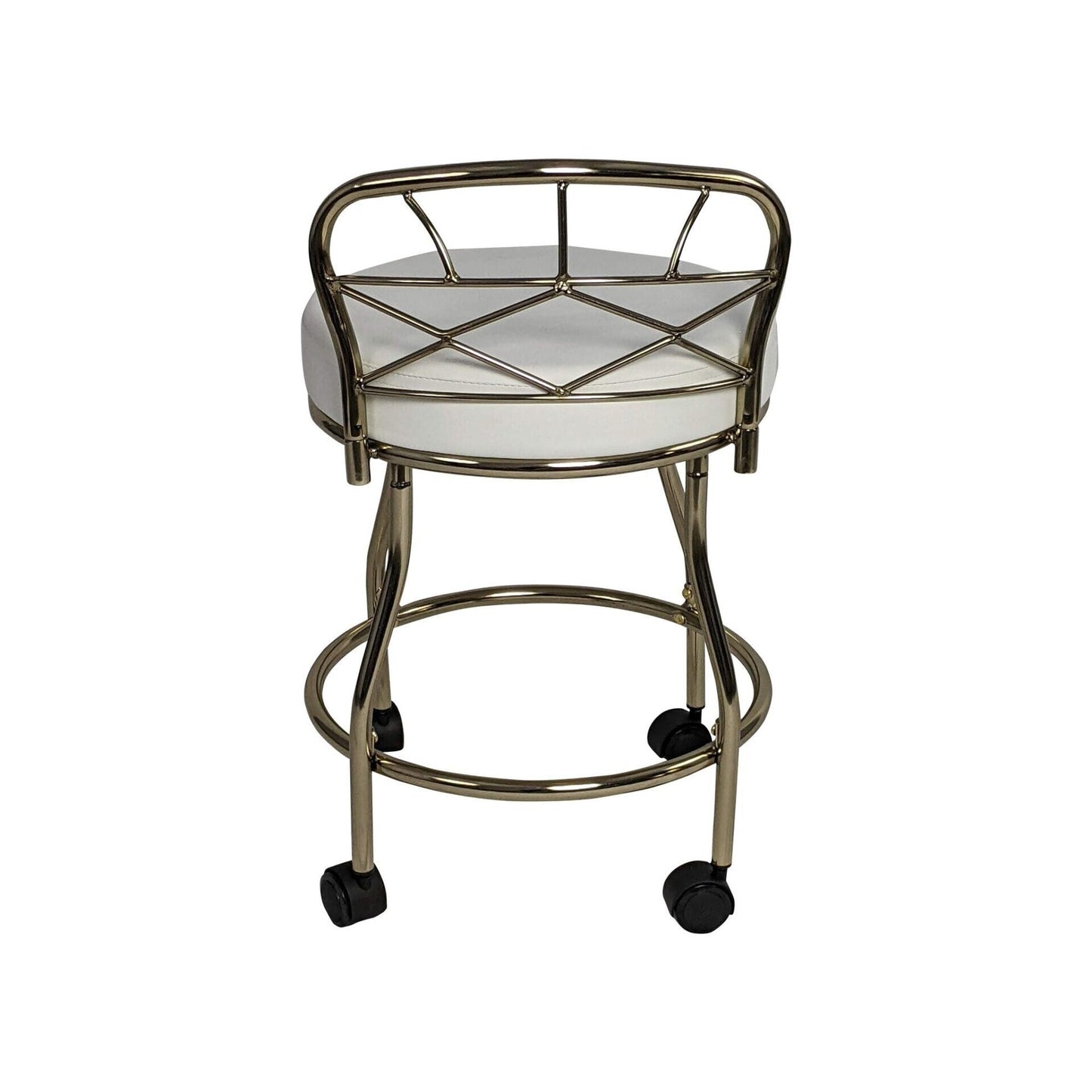 Sgabello da toeletta Diana X-Back con rotelle Carolina Living
