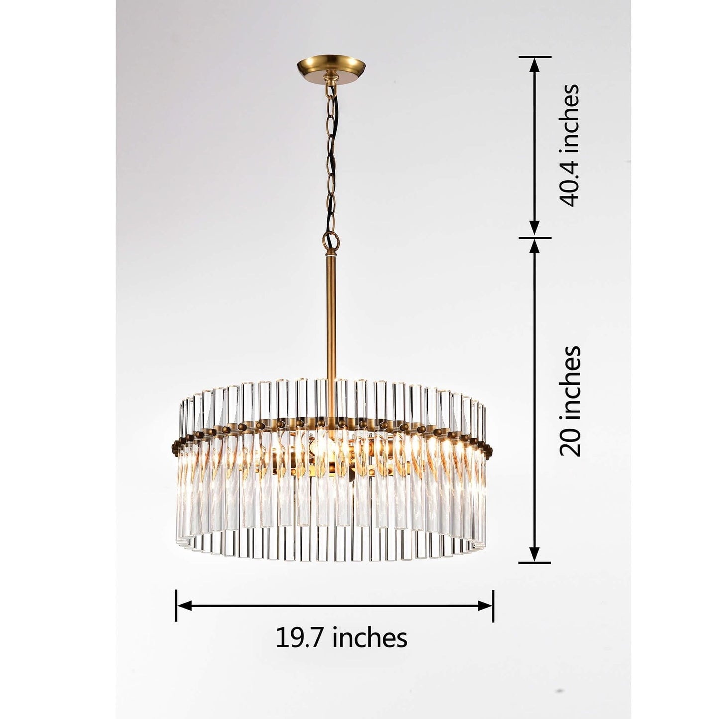 Lampadario in cristallo a 5 luci Casandra