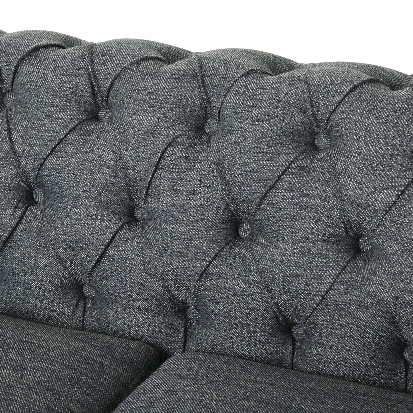 Divano Chesterfield Castalia con finiture a chiodo di Christopher Knight Home - 78,75 L x 33,50 P x 28,00 A