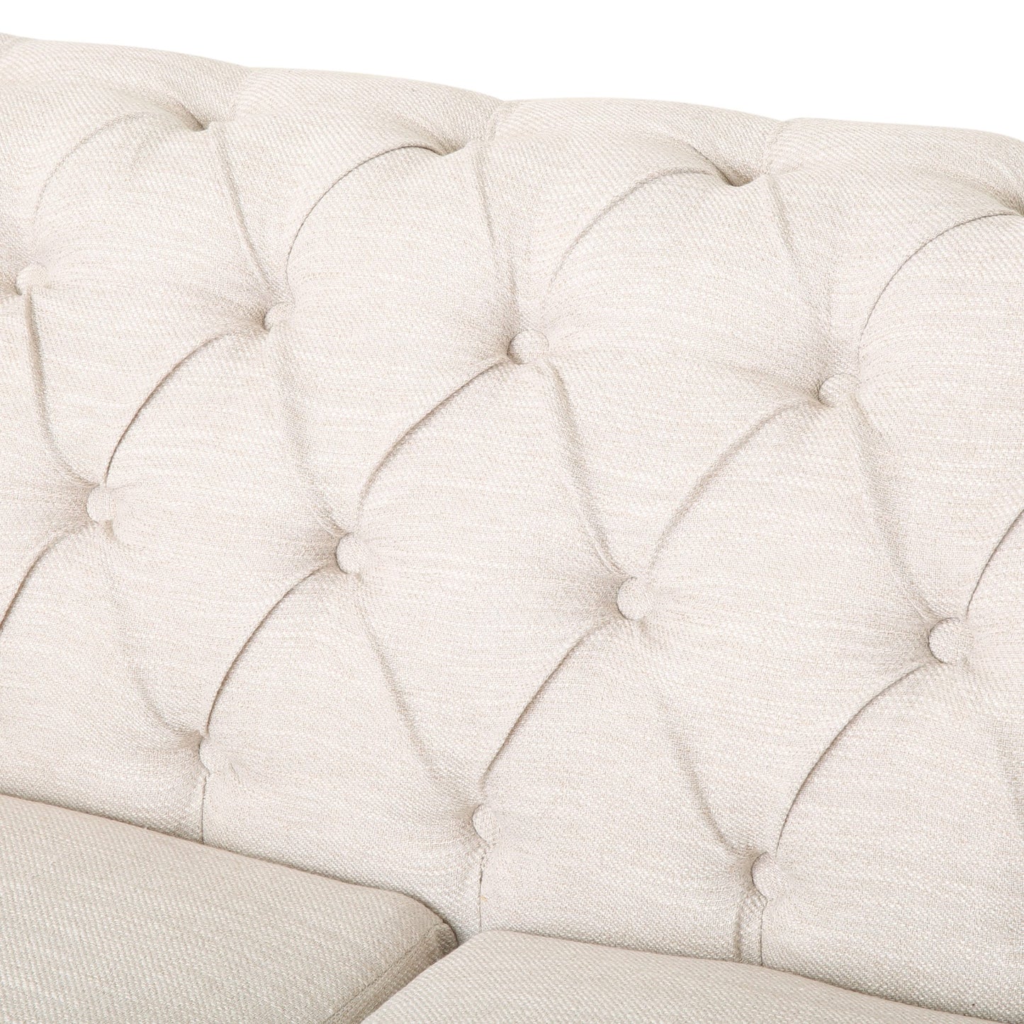 Divano Chesterfield Castalia con finiture a chiodo di Christopher Knight Home - 78,75 L x 33,50 P x 28,00 A