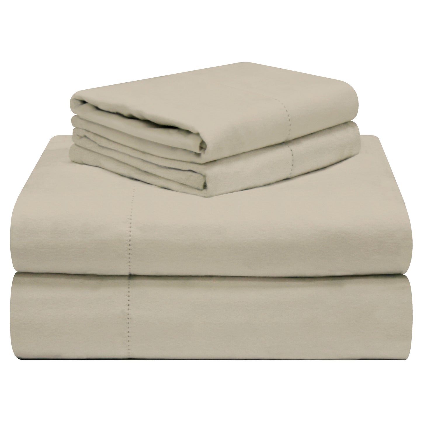 Set di lenzuola Celeste Home in flanella pesante di cotone 190 GSM, effetto velluto