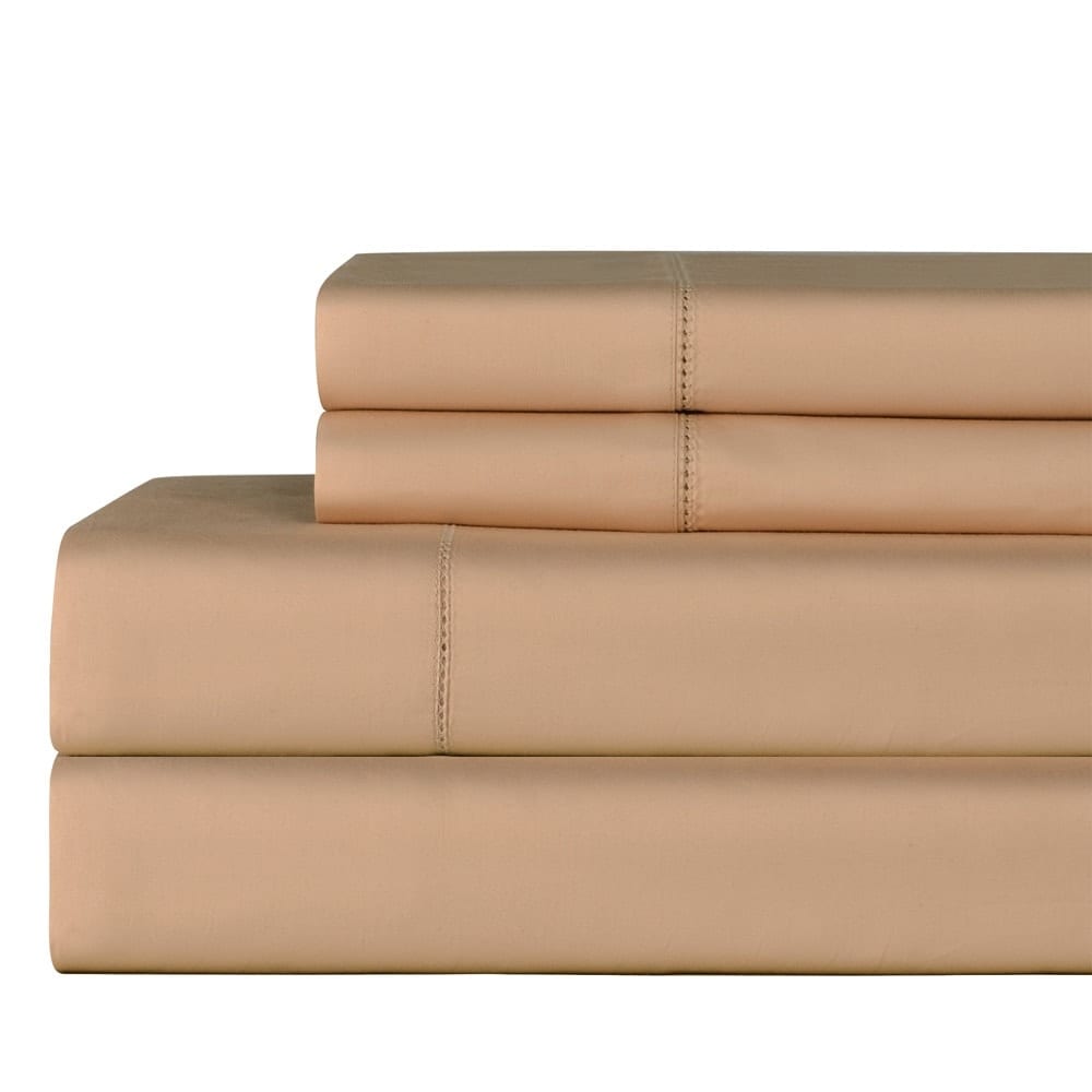 Set di lenzuola in raso di cotone Pima 610TC Celeste Home con tasche profonde