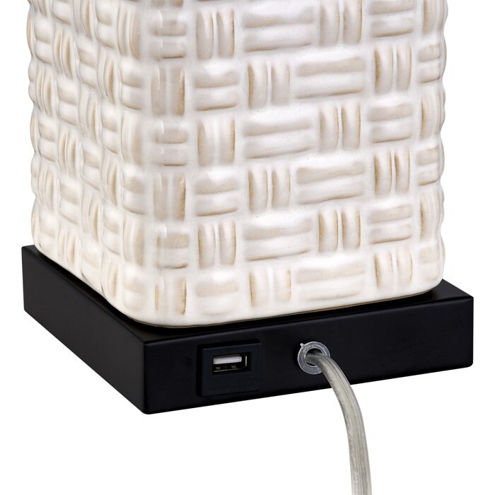Set di lampade da tavolo USB in ceramica