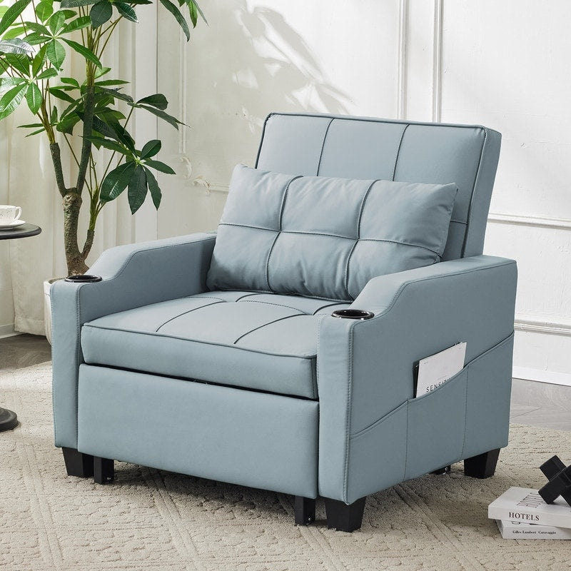 Poltrona letto, divano letto 3 in 1, poltrona reclinabile regolabile, poltrona, divano, letto, biancheria
