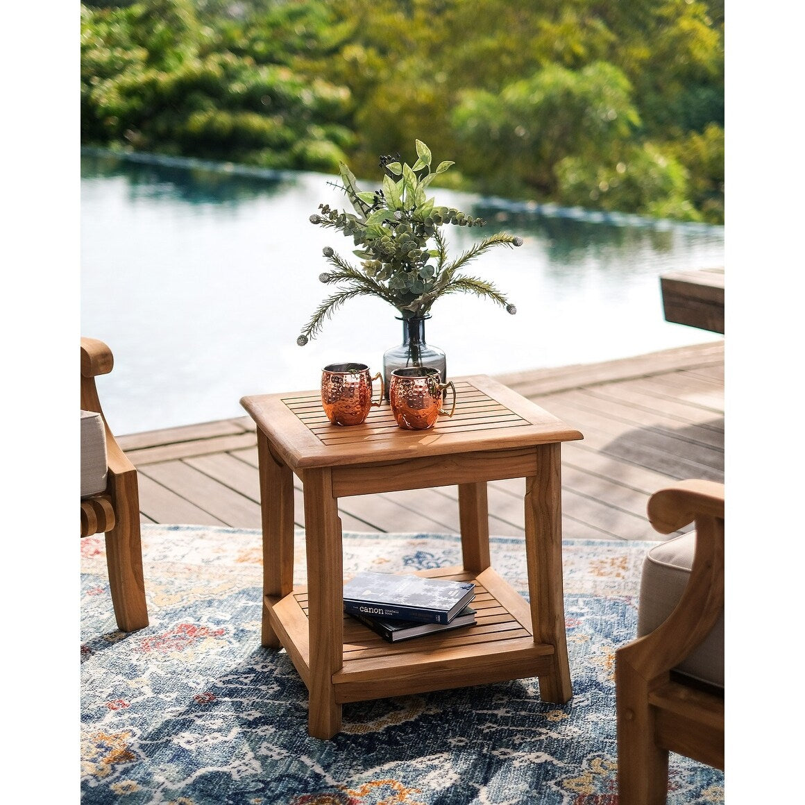 Set da esterno Cambridge Casual Chara in legno di teak, 3 pezzi