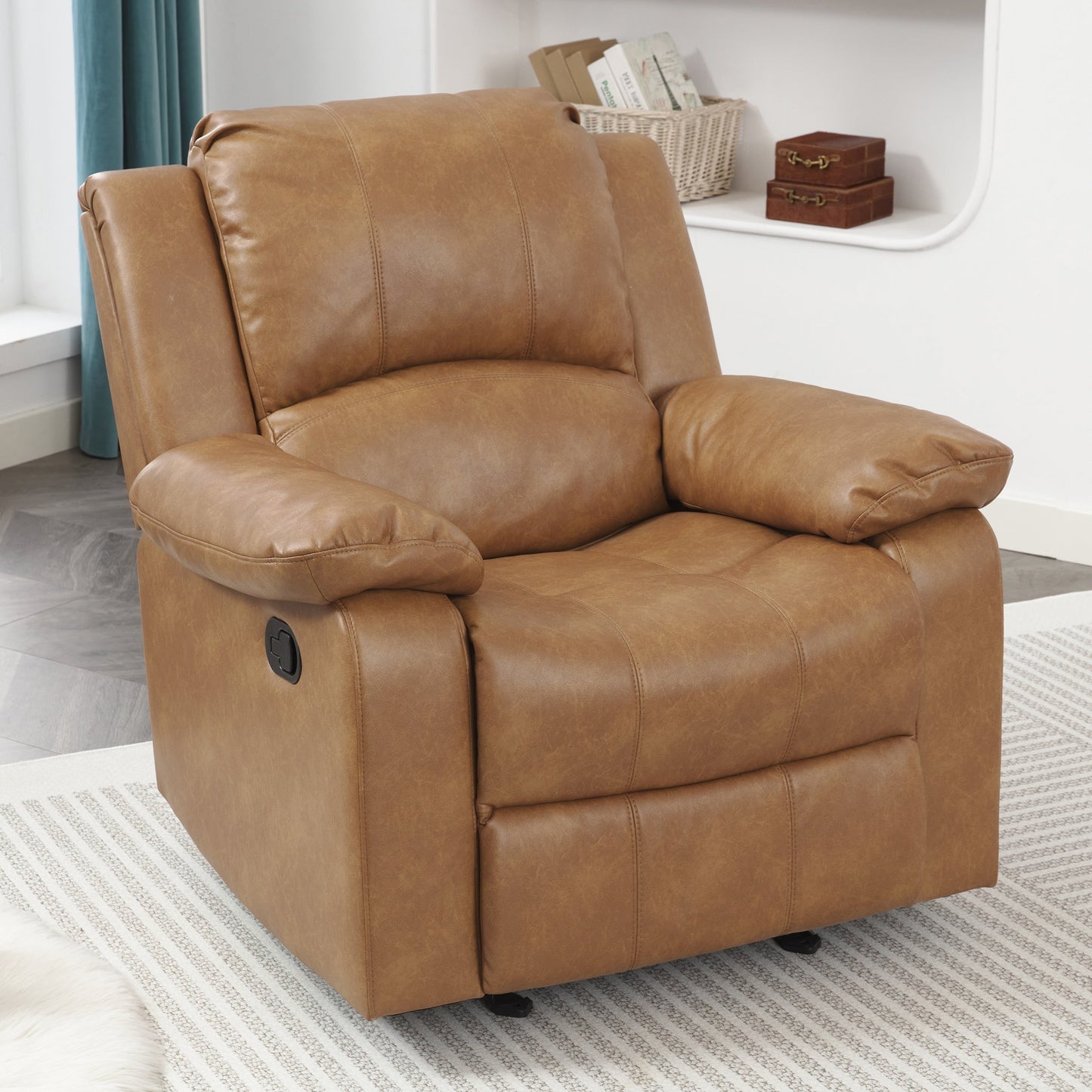Poltrona reclinabile Charleston in pelle e gel di Greyson Living