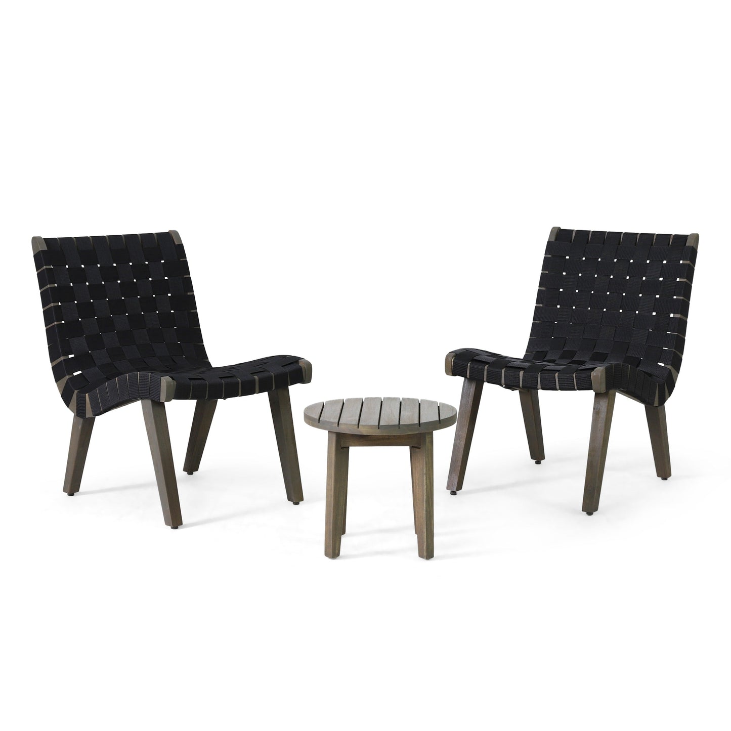 Set da esterno Charlotter in corda e legno di acacia di Christopher Knight Home