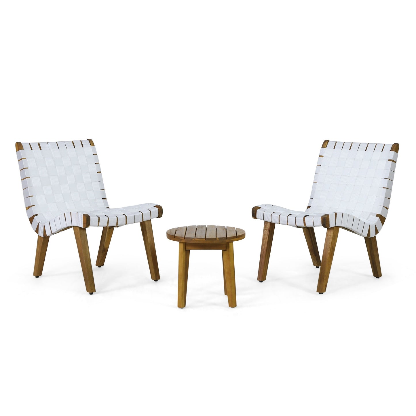 Set da esterno Charlotter in corda e legno di acacia di Christopher Knight Home