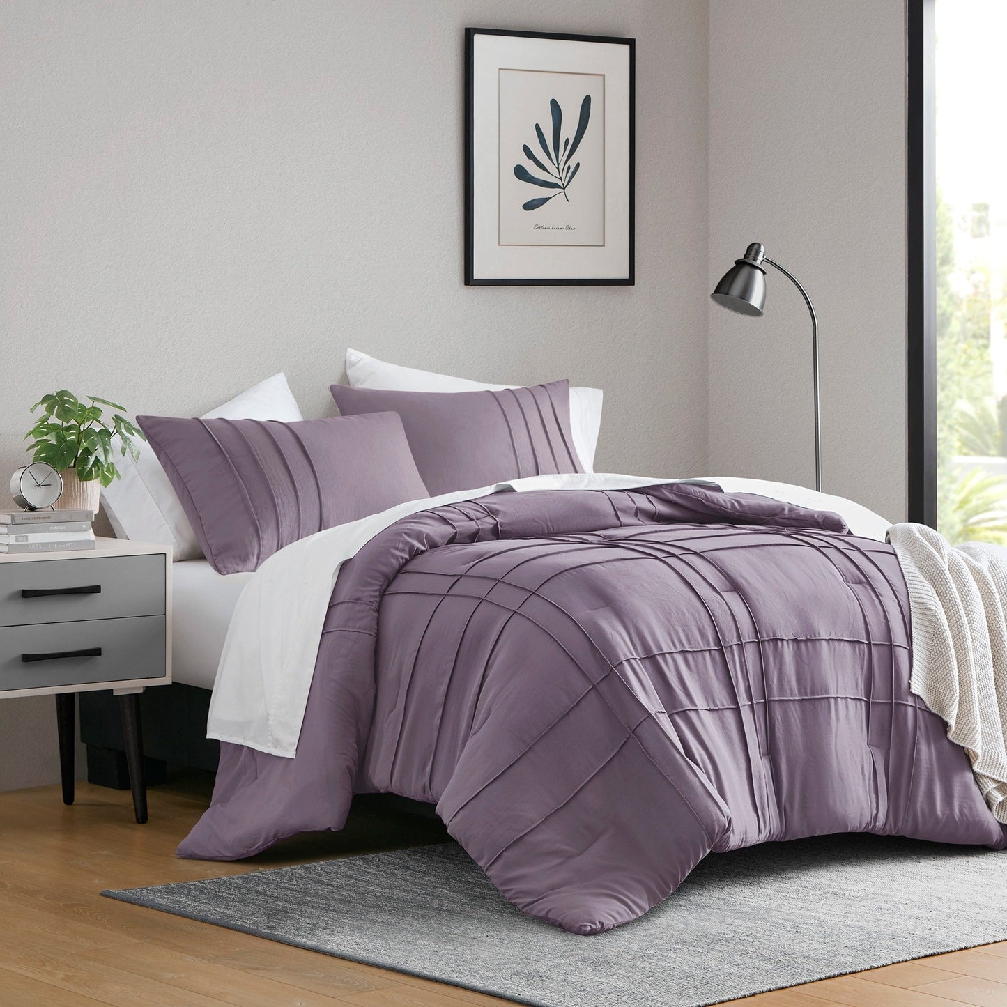 Set copripiumino Chelsea Square Evans Pinch Pleated Soft Washed Boho