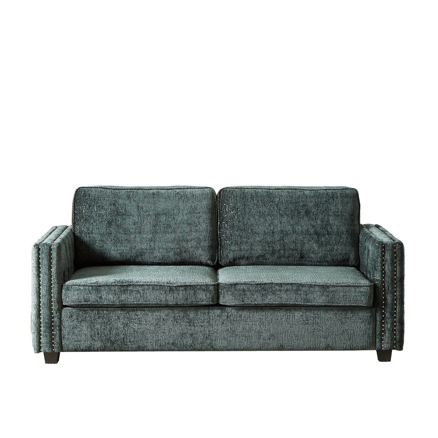 Divano letto in ciniglia con materasso in memory foam
