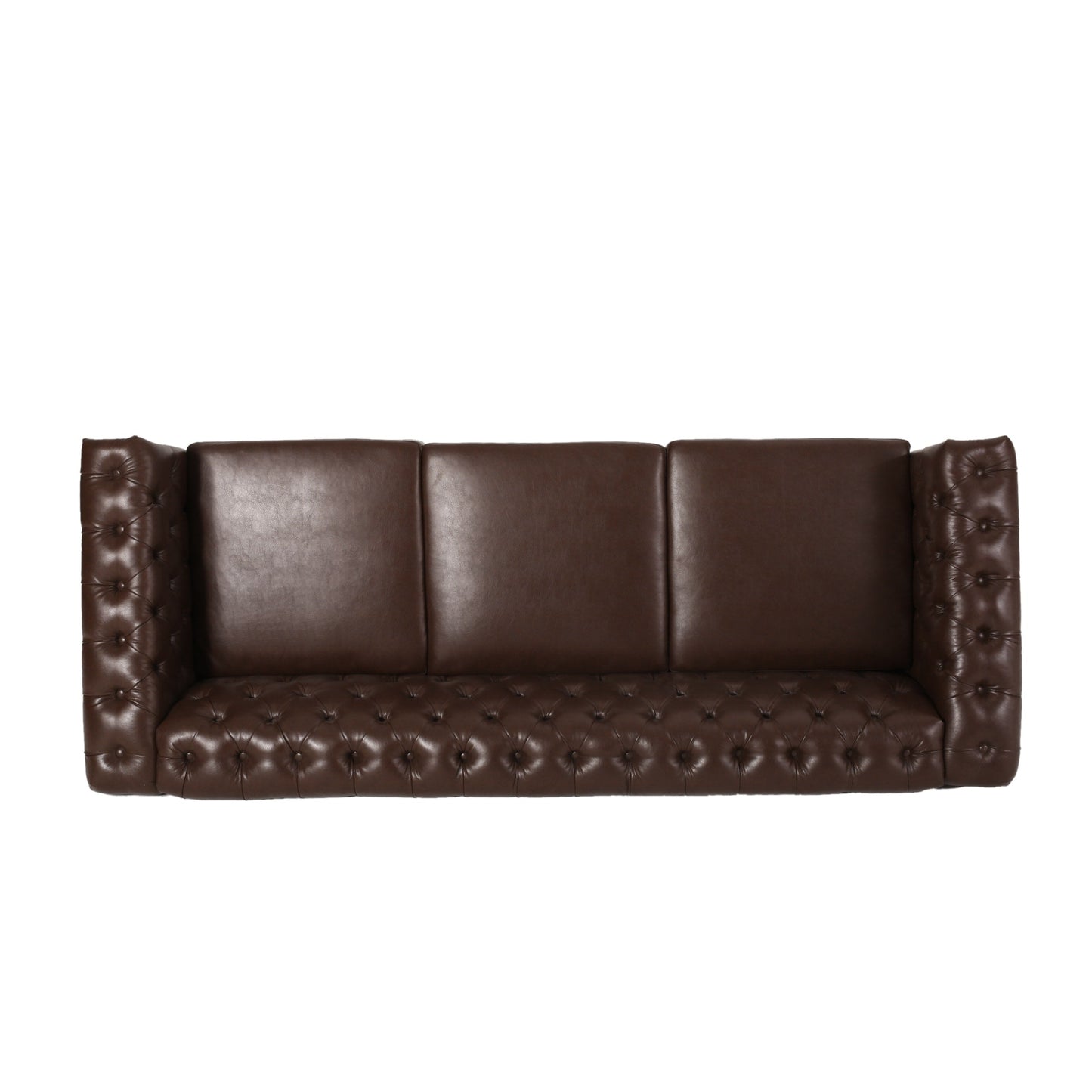 Divano Chesterfield a 3 posti con capitonné e borchie