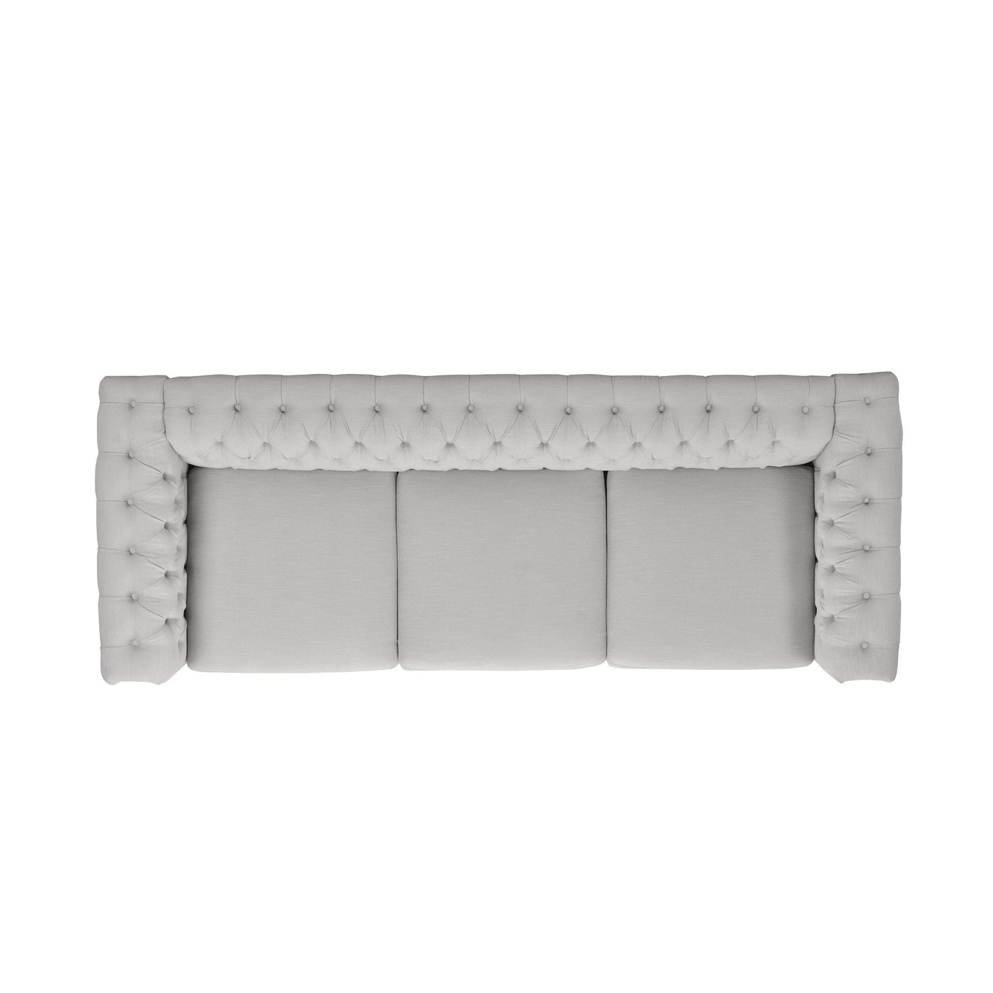 Divano Chesterfield a 3 posti con capitonné e borchie