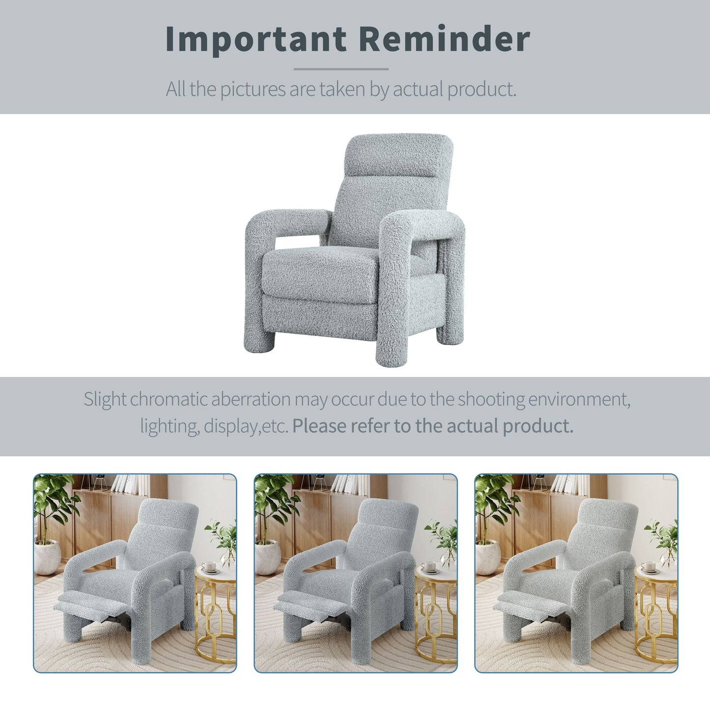 Christopher Knight Home - Poltrona reclinabile push-back con schienale regolabile