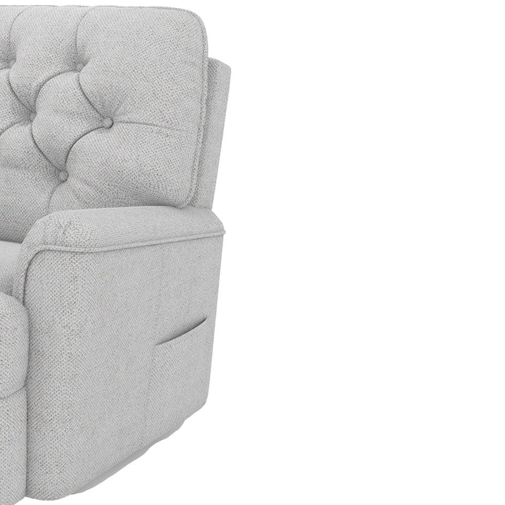 Poltrona reclinabile Chromcraft Arbor con finitura grigio scuro