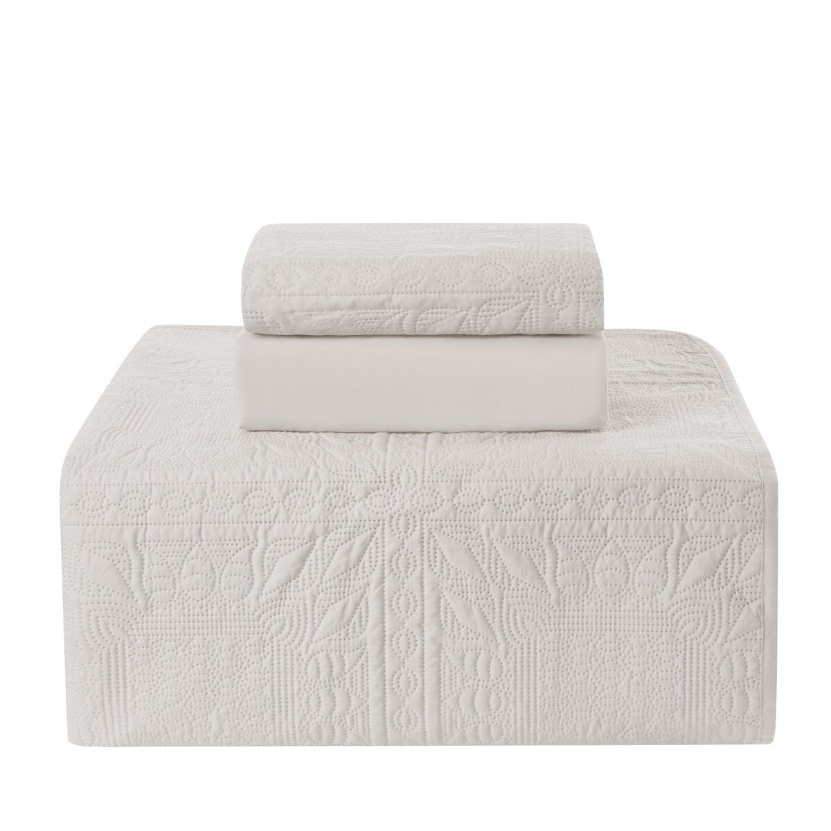 Set di biancheria da letto per bambini Clara Clark Grid Weave, set copriletto 3 pezzi, piumone trapuntato per tutte le stagioni, lenzuolo con angoli e federa.