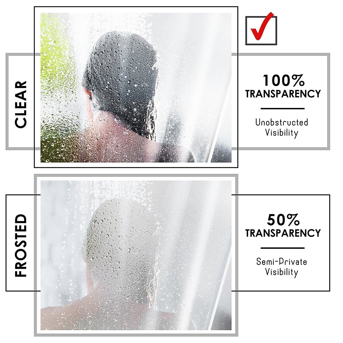 Tenda da doccia Clara Clark Heavy Duty 5G resistente alla schiuma