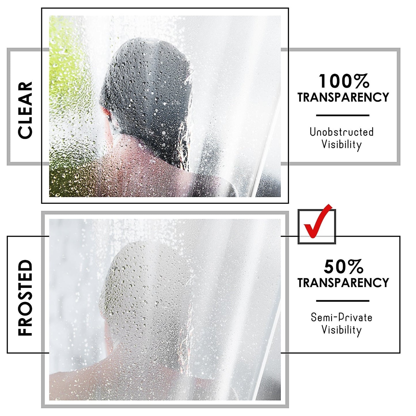 Tenda da doccia Clara Clark Heavy Duty 5G resistente alla schiuma