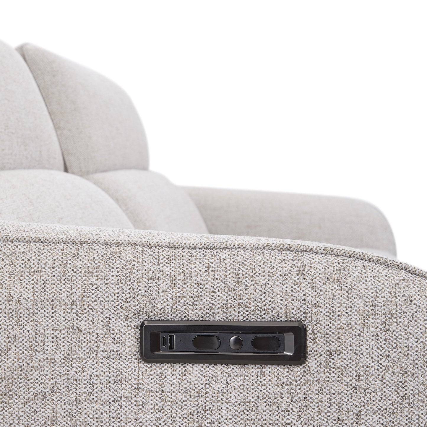 Divano reclinabile elettrico Classic Home Ostend Zero Gravity in tessuto imbottito