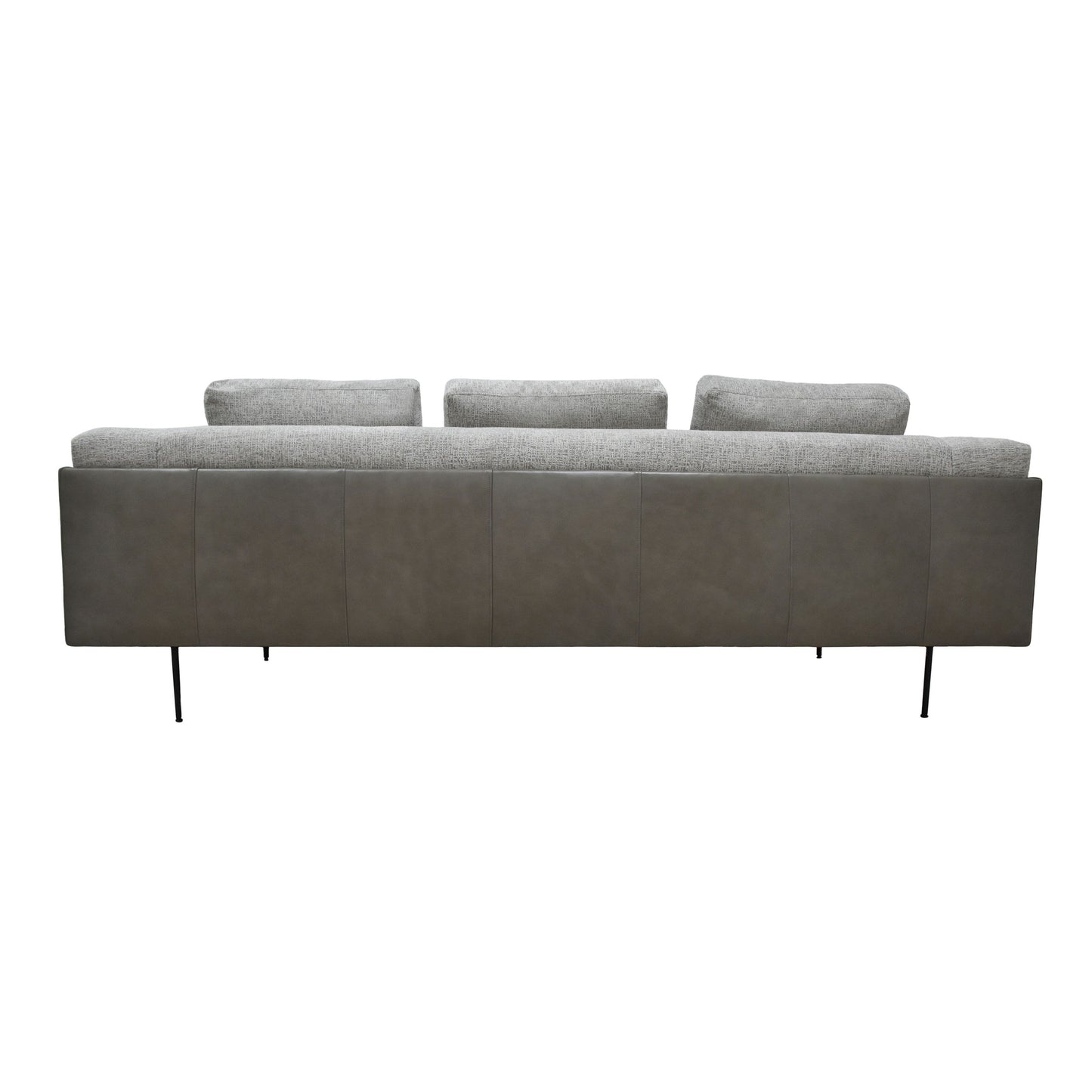 Divano in tessuto e pelle Sinclair di Classic Home
