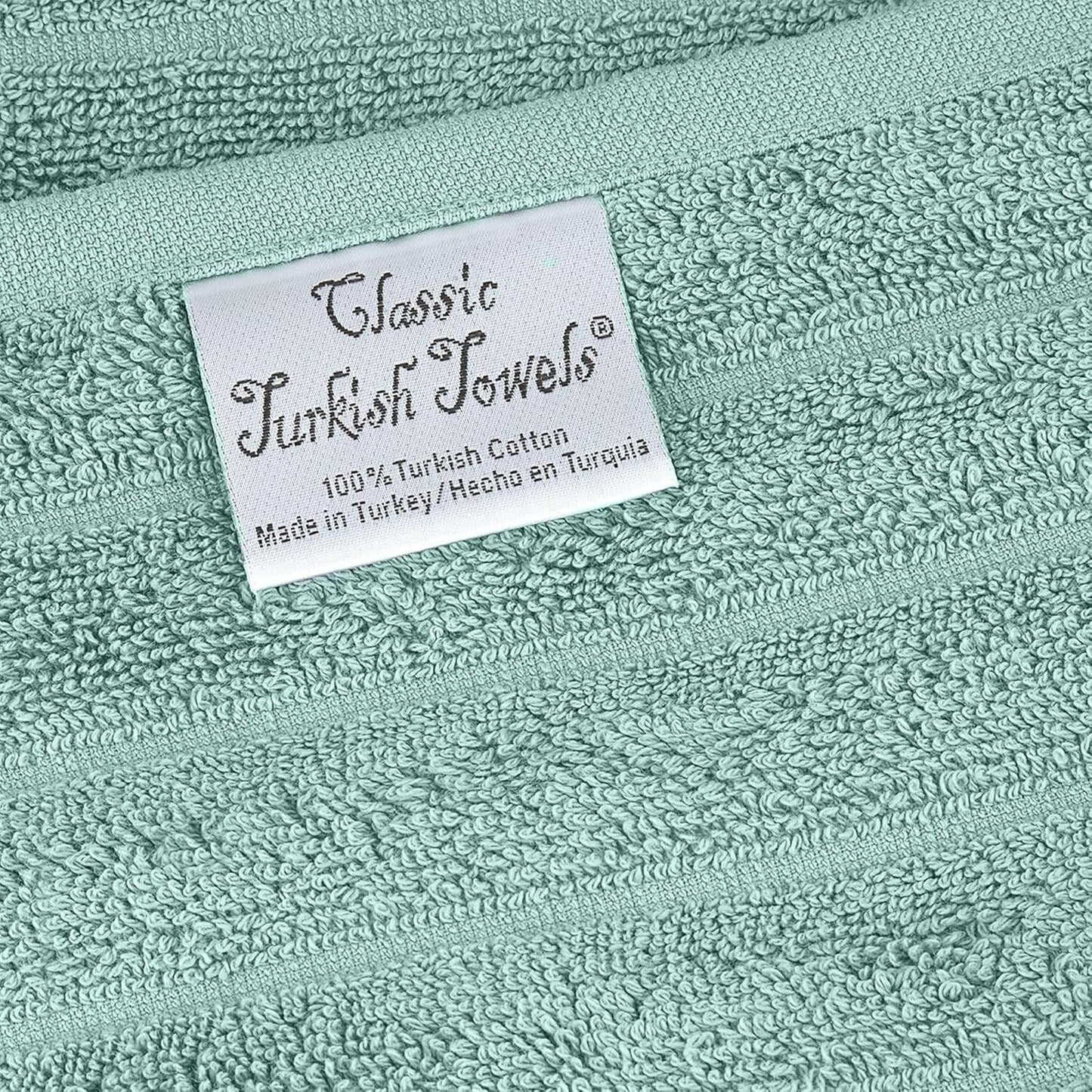 Set di 3 asciugamani turchi classici, teli da bagno in cotone e asciugamani a coste oversize, ultra morbidi e assorbenti, 40x65 cm