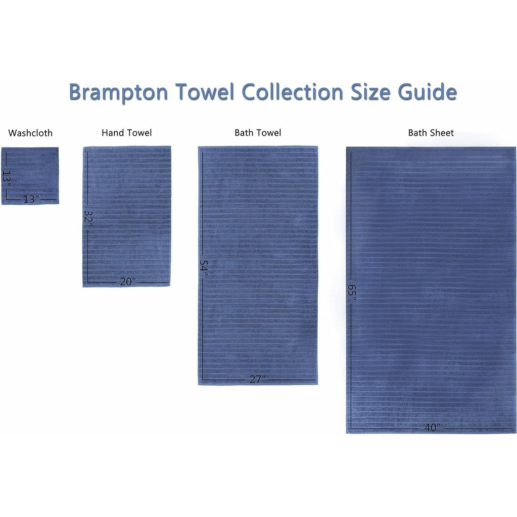 Set di 3 asciugamani turchi classici, teli da bagno in cotone e asciugamani a coste oversize, ultra morbidi e assorbenti, 40x65 cm