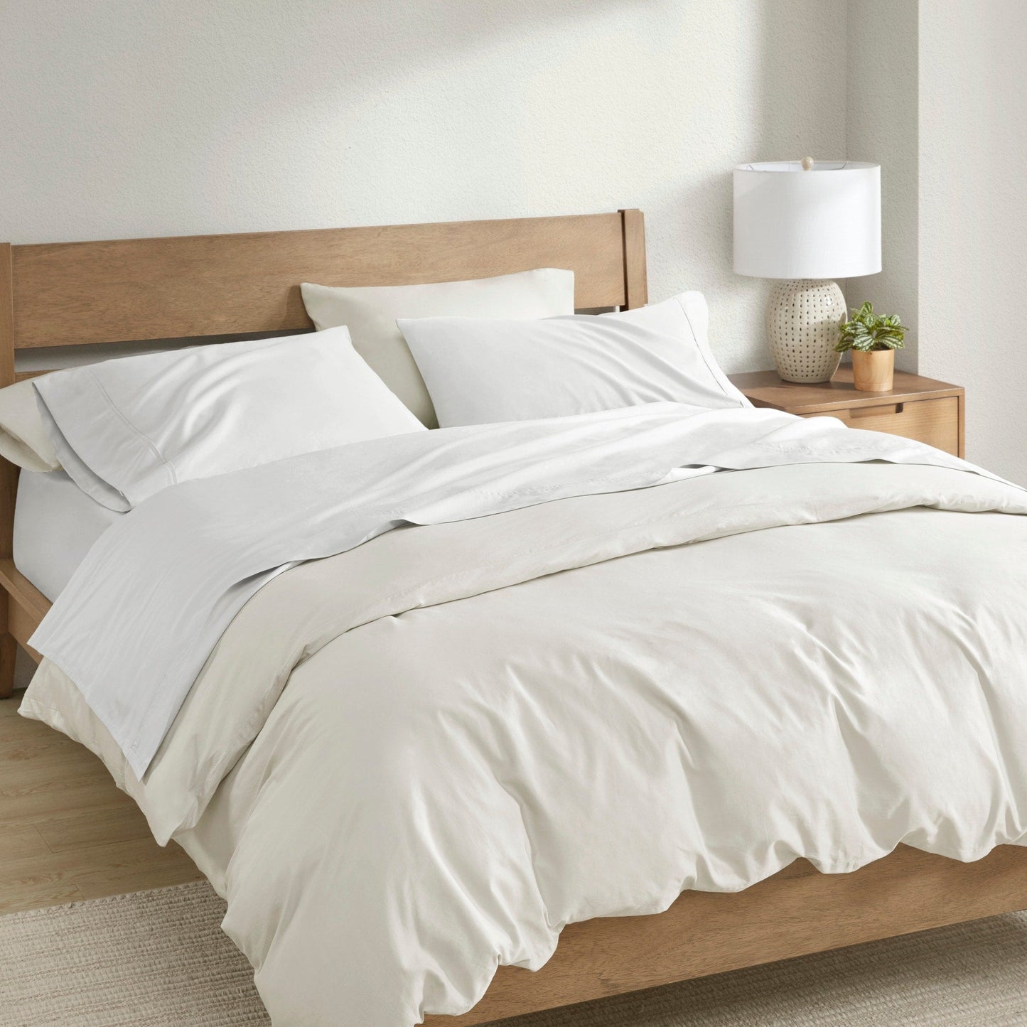 Set di lenzuola in cotone BCI 300TC Clean Spaces