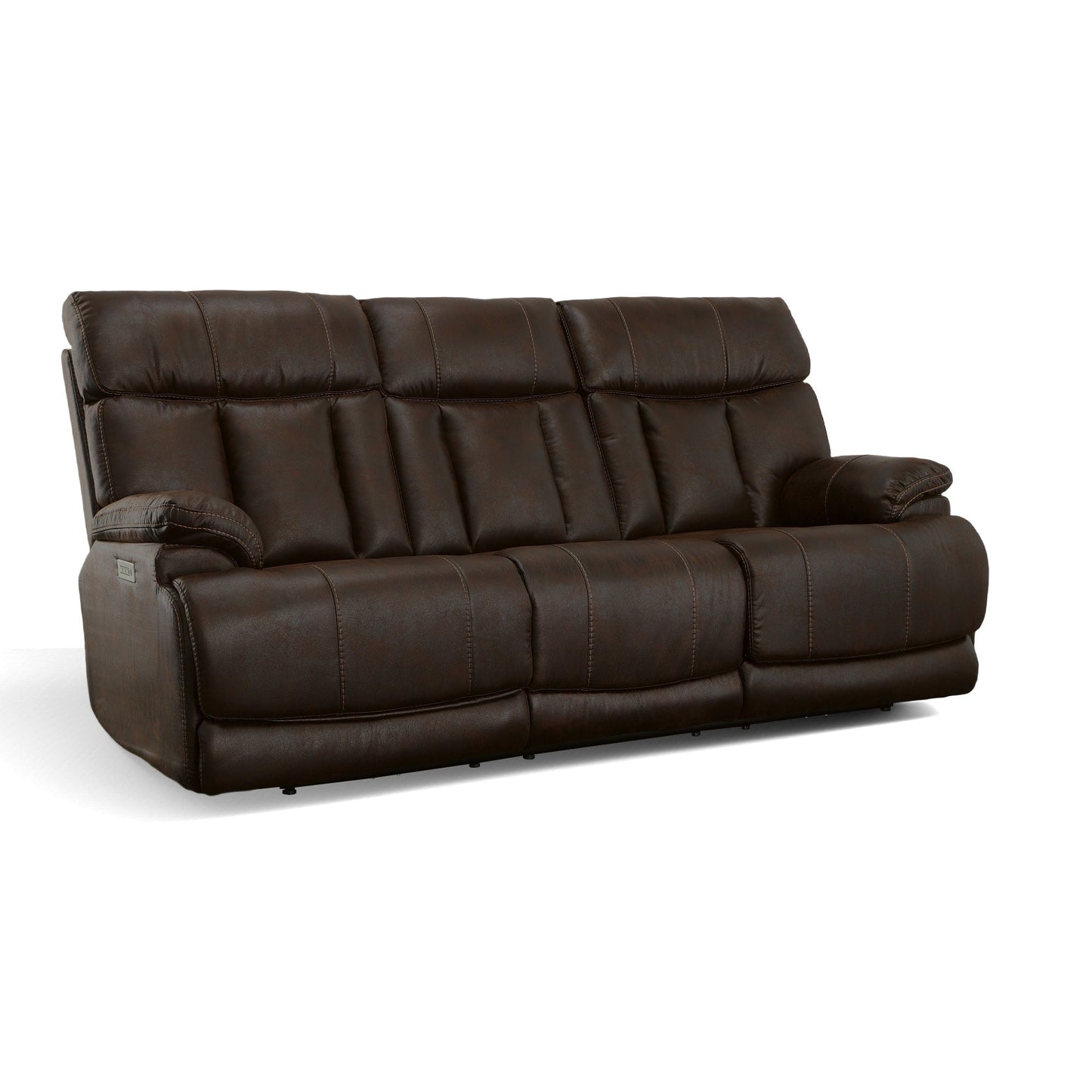 Divano reclinabile Clive Power con poggiatesta e supporto lombare elettrici di Flexsteel - 88 x 43 x 41