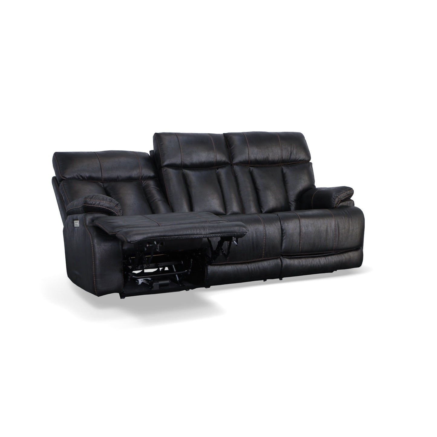 Divano reclinabile Clive Power con poggiatesta e supporto lombare elettrici di Flexsteel - 88 x 43 x 41
