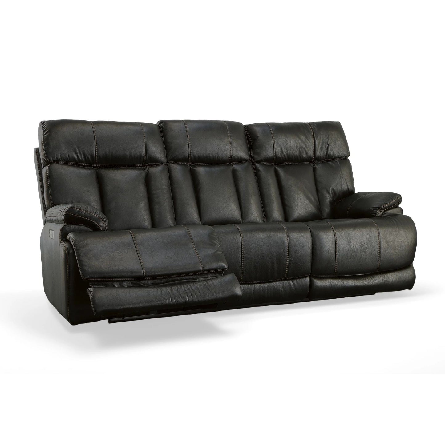 Divano reclinabile Clive Power con poggiatesta e supporto lombare elettrici di Flexsteel - 88 x 43 x 41
