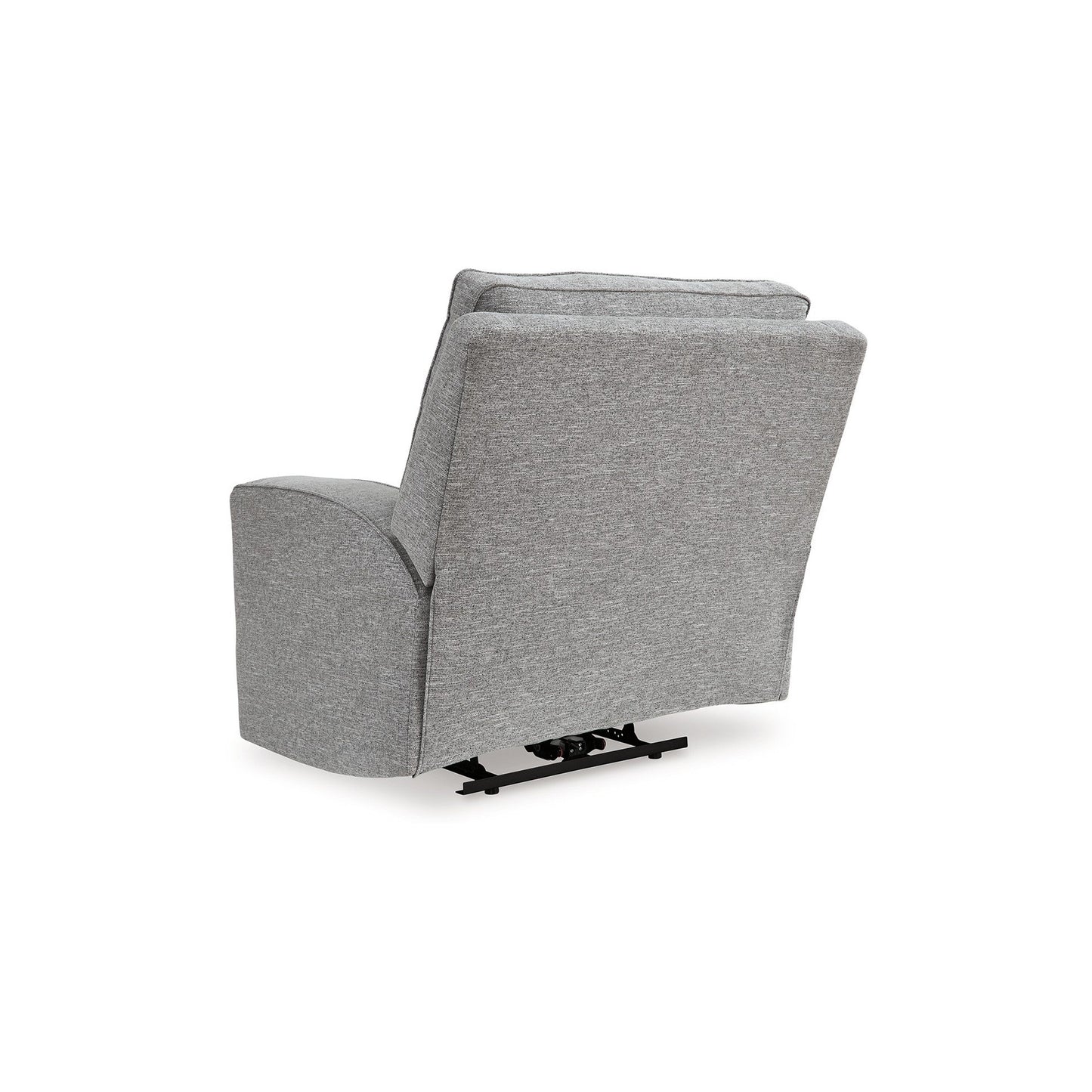 Poltrona reclinabile elettrica Cloe, schienale regolabile, grigio Performance Nuvella