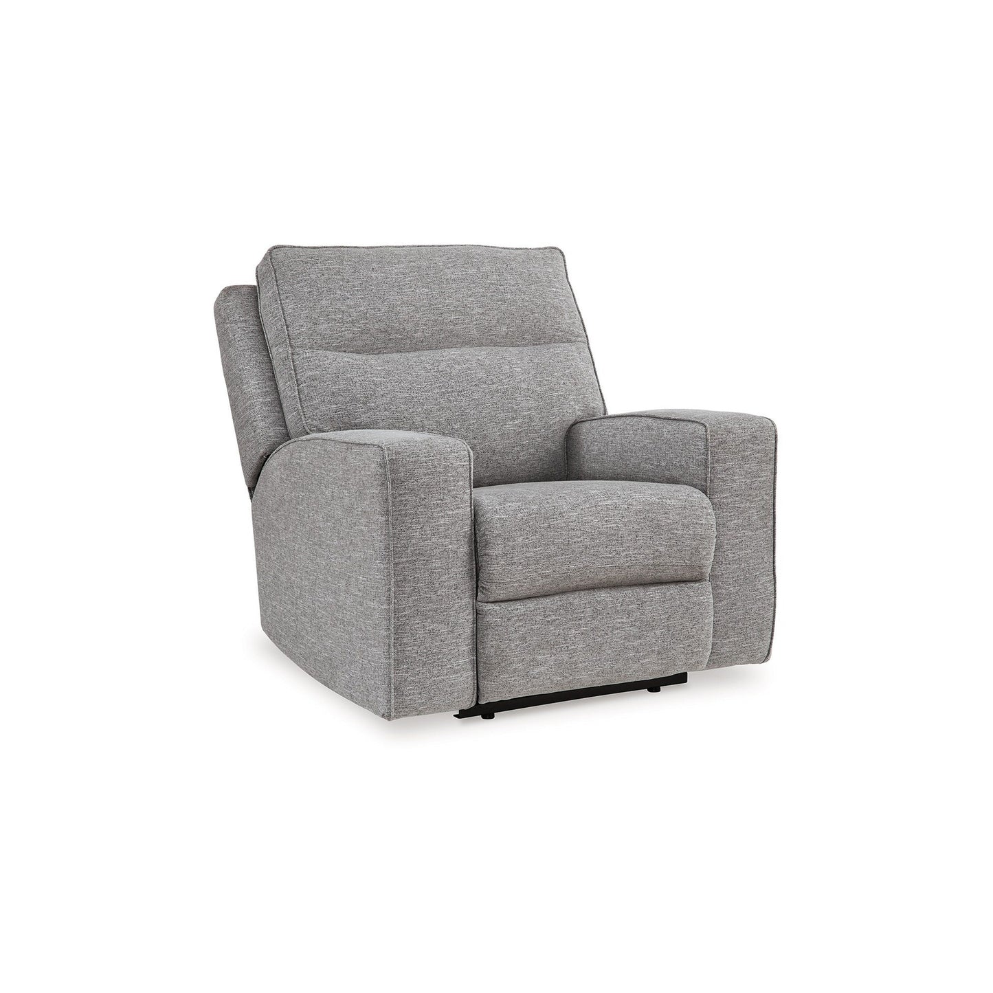 Poltrona reclinabile elettrica Cloe, schienale regolabile, grigio Performance Nuvella
