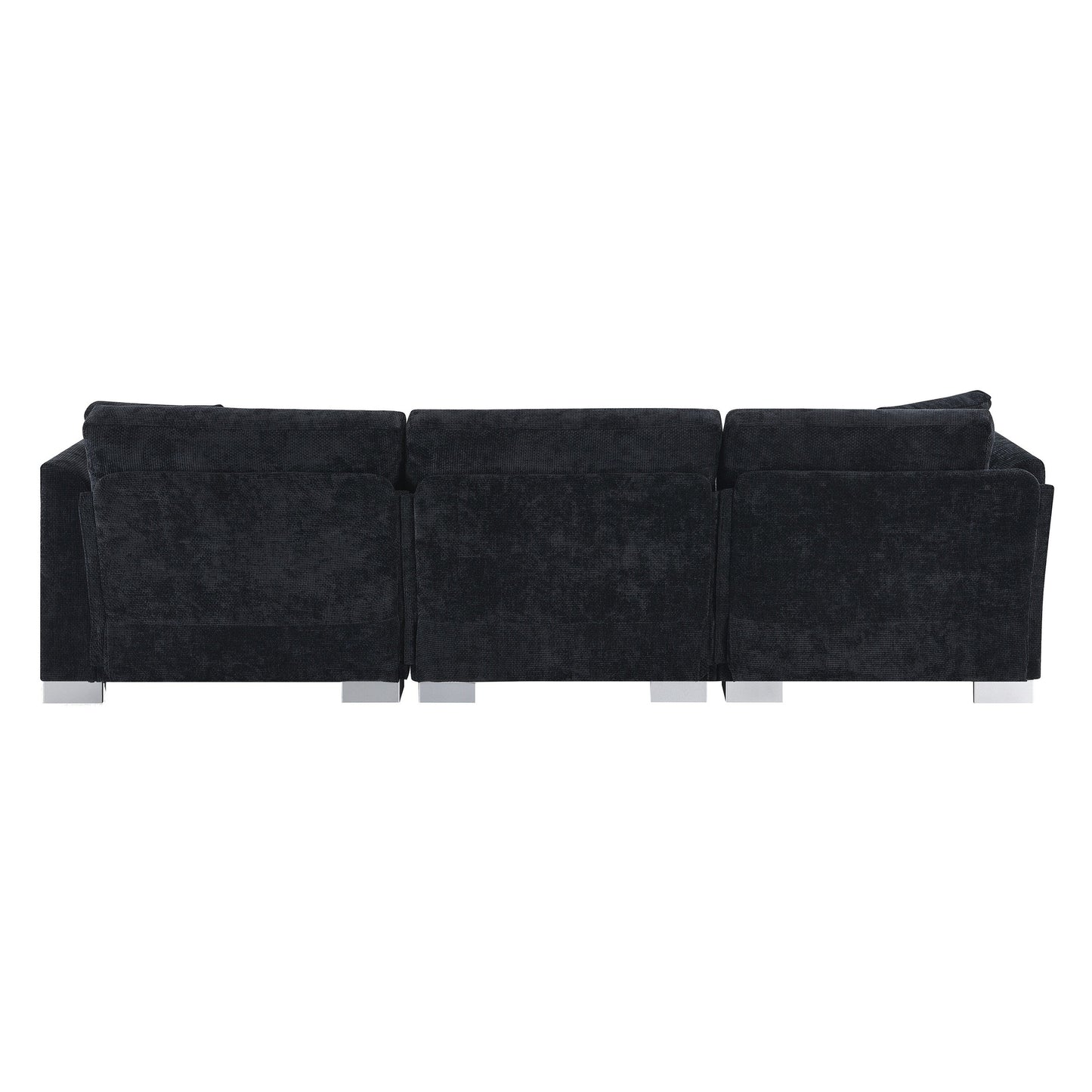 Divano componibile Cloud, set di divani di lusso a L con 2 cuscini gratuiti, mobili da interno in ciniglia a 4 posti con chaise longue oversize